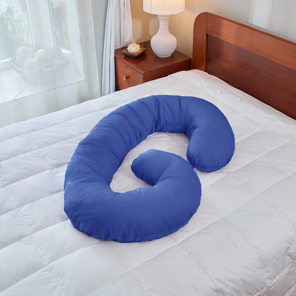 Comfort Pillow,  Almohada tipo C  50% algodón y 50% poliéster, Tela hipoalergénica.